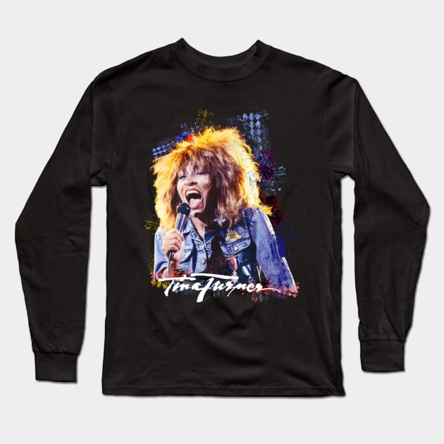 Tina Turner Long Sleeve T-Shirt by TesieAraa